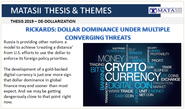 04-19-19-THESIS 2019 - DE-DOLLARIZATION - Dollar Dominance Under Multiple Convergence Threats-1