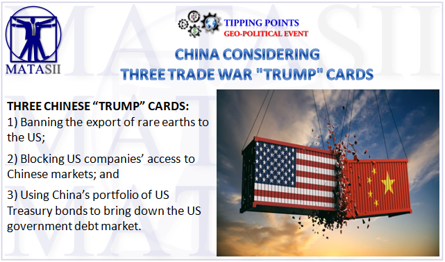 05-29-19-TP-GEO-POLITICAL EVENT--China Considering Three Trade War Trump Cards-1