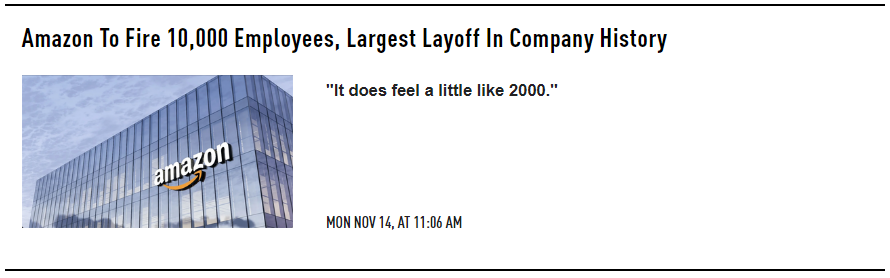 LONGWave-11-09-22-NOVEMBER-The-Beta-Drought-Decade-Newsletter-3-Layoffs-Amazon-To-Layoff-10000 image